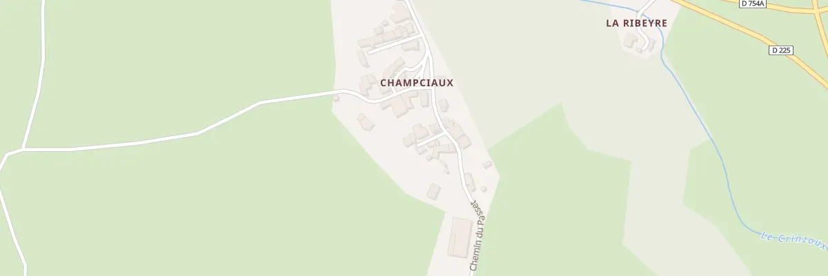 Plan du 5250 Champciaux à Manglieu