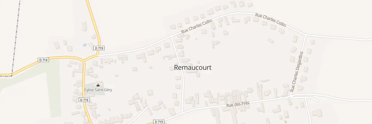 Plan du 8 Rue des Bergers à Remaucourt