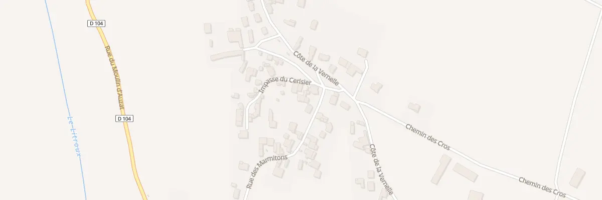 Plan du 3 Imp du Cerisier à Culhat