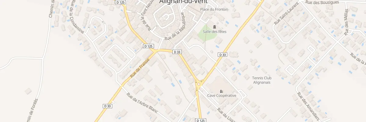 Plan du 20 Rue de la Glacière à Alignan-du-Vent