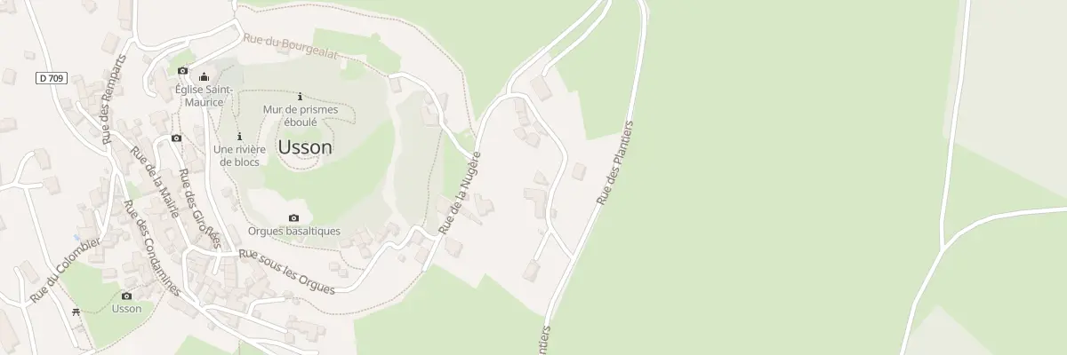 Plan du 14 Rue de la Nugere à Usson