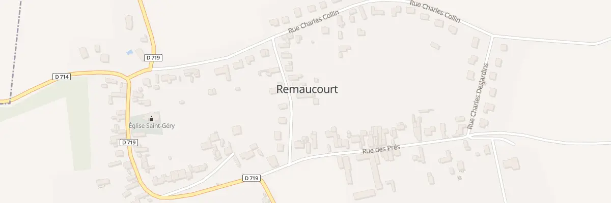 Plan du 4 Rue des Bergers à Remaucourt