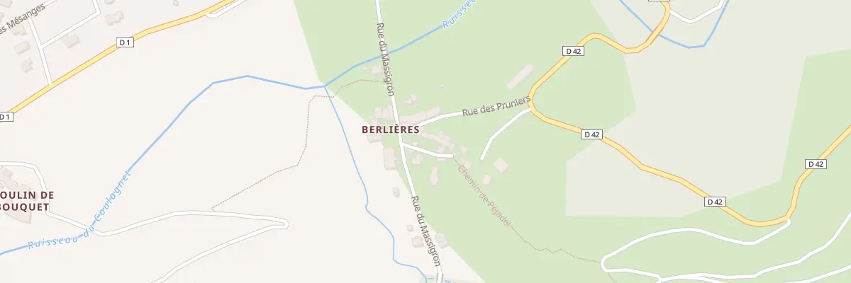 Plan du 3 Che de Pejadel à Montrodat