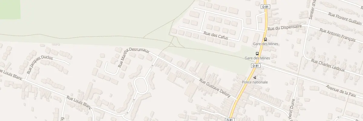 Plan du 24 Rue Gustave Delory à Escaudain