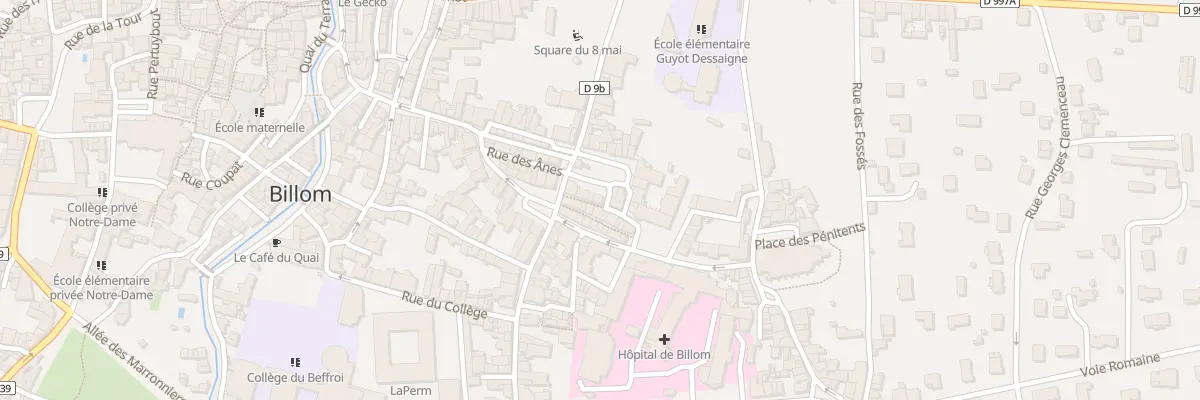 Plan du 6 Pl des Nones à Billom