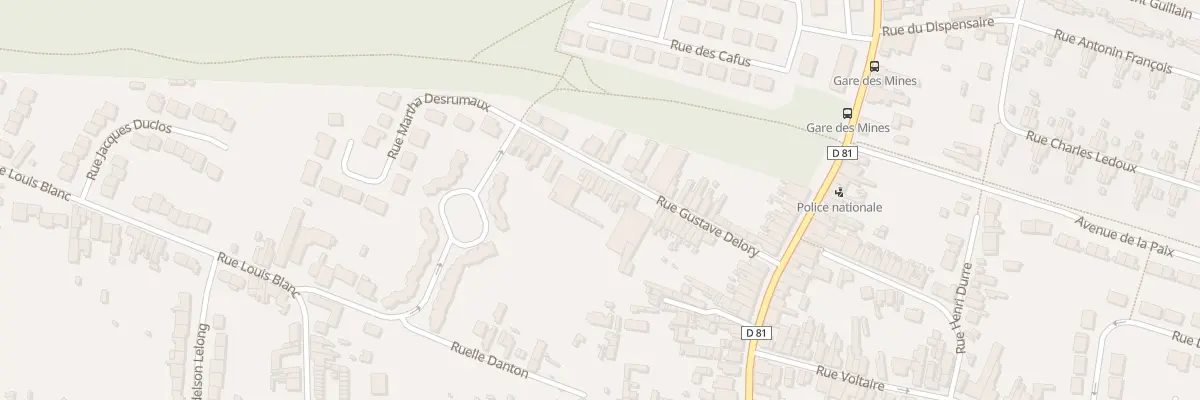 Plan du 33 Rue Gustave Delory à Escaudain