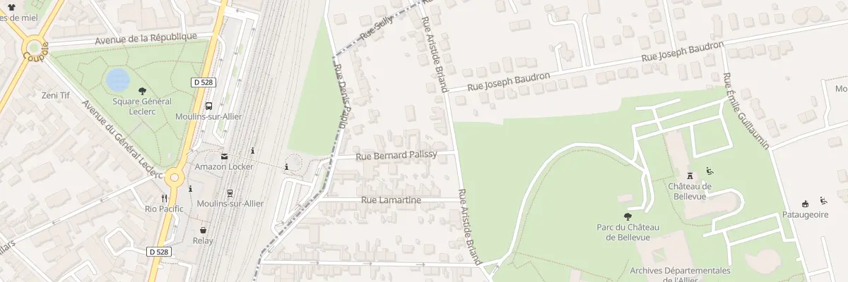 Plan du 7 Rue Bernard Palissy à Yzeure