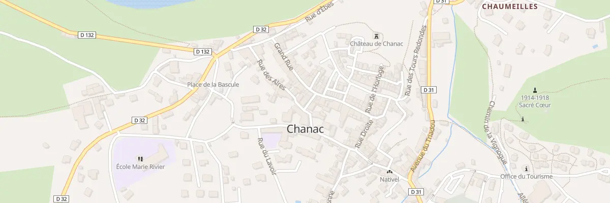 Plan du 6 Rue Traversiere à Chanac