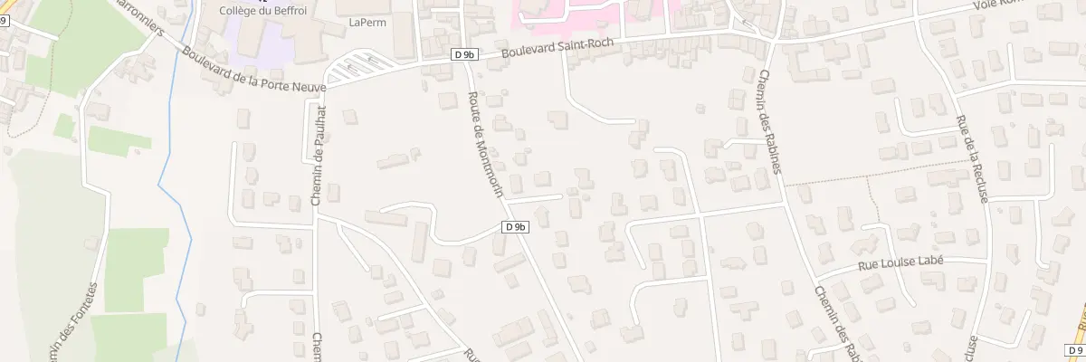 Plan du 9 Rte de Montmorin à Billom
