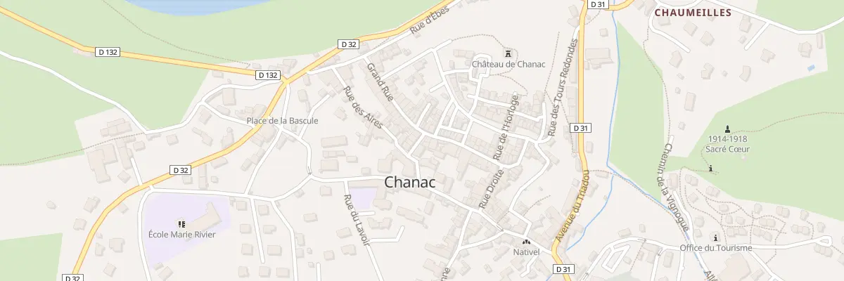 Plan du 28 Gr Grand Rue à Chanac