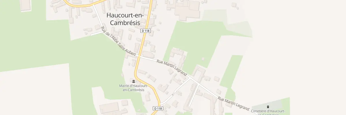 Plan du 1B Rue Martin Legrand à Haucourt-en-Cambrésis