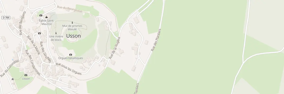 Plan du 5117 La Nugere à Usson