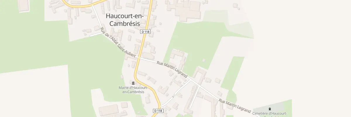 Plan du 1 Rue Martin Legrand à Haucourt-en-Cambrésis