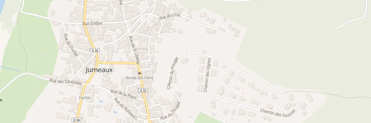 Plan du 22 Che du Pouget à Jumeaux