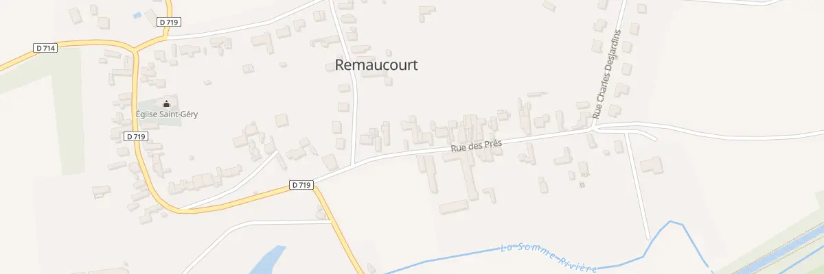 Plan du 3 Rue des Prés à Remaucourt