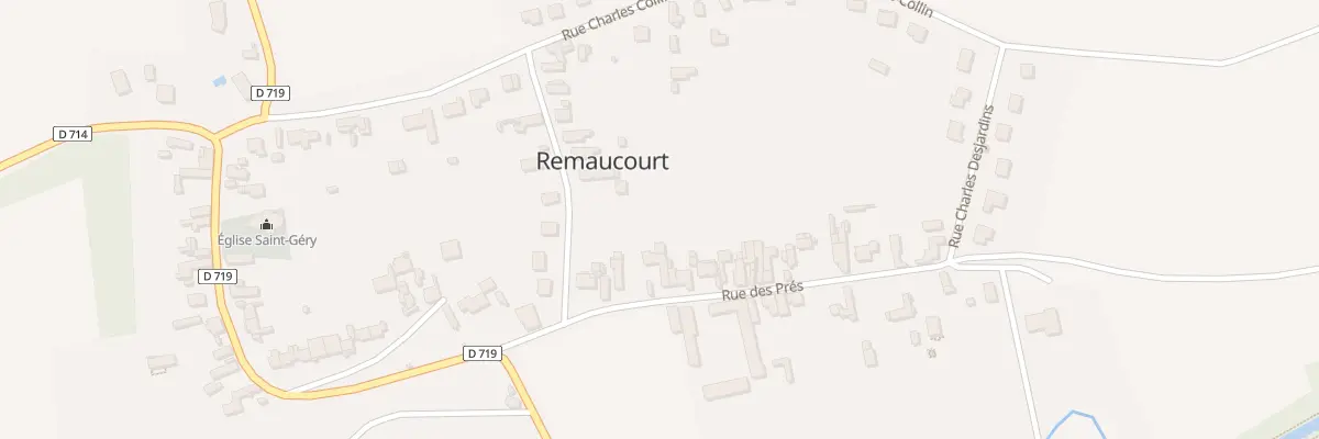 Plan du 5 Rue des Prés à Remaucourt