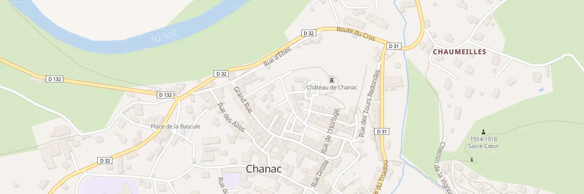 Plan du 3 Pl du Serre à Chanac