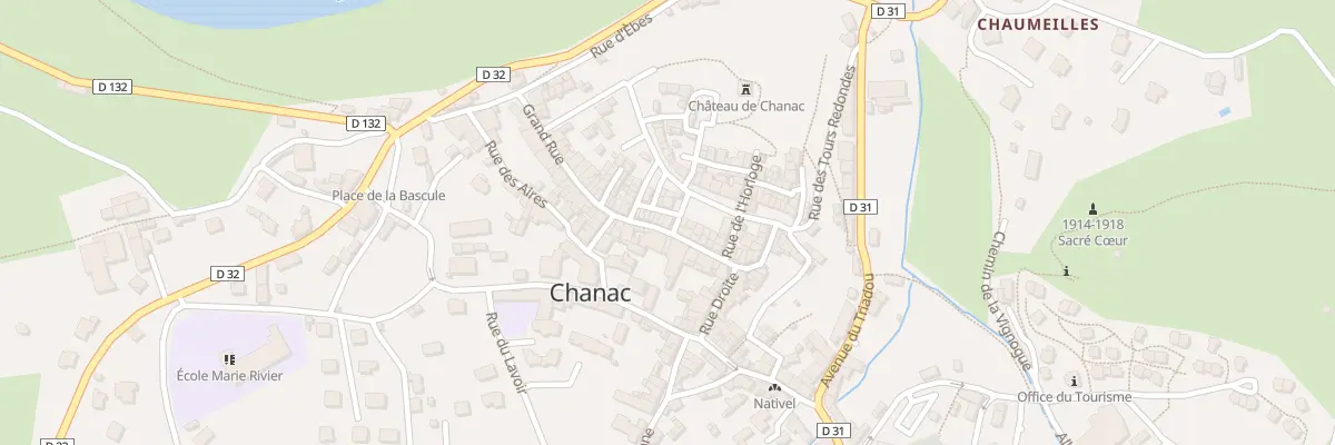 Plan du 12 Rue des Charrons à Chanac