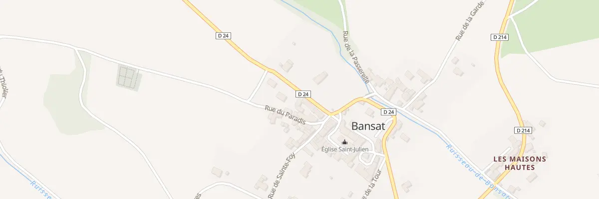 Plan du 5027 Bansat à Bansat