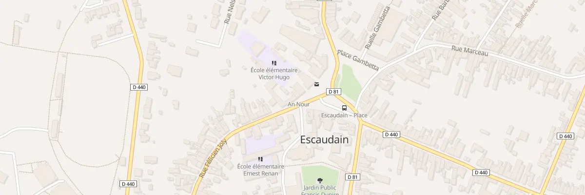 Plan du 6 Rue Félicien Joly à Escaudain