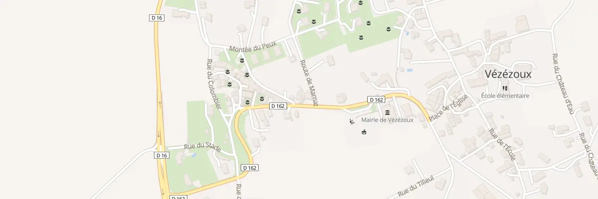 Plan du 8 Rue de la Mairie à Vézézoux