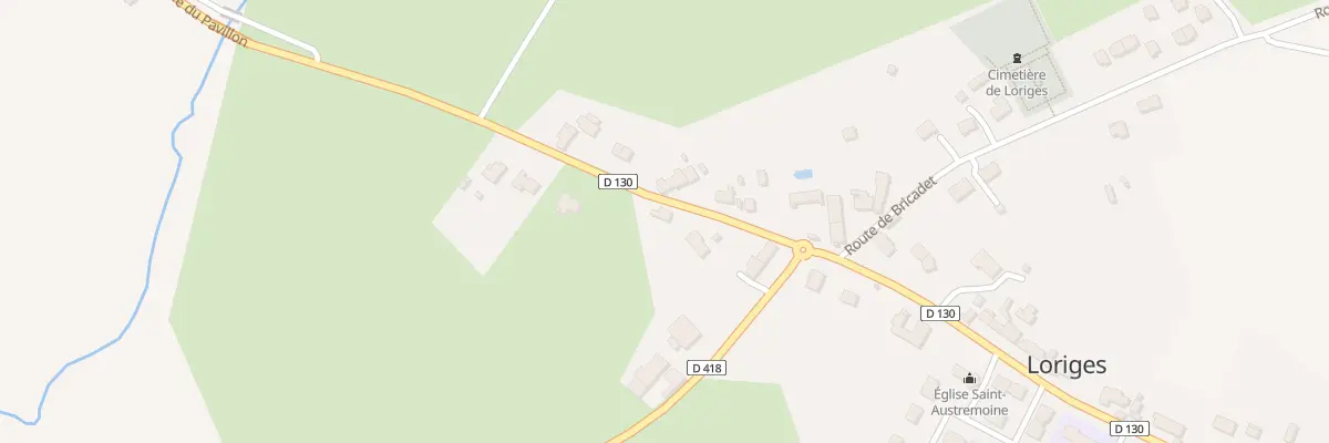 Plan du 5 Rte du Pavillon à Loriges