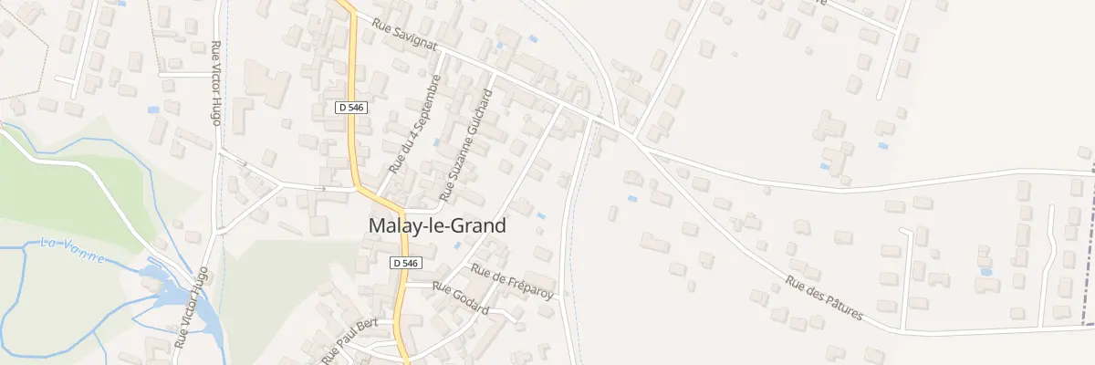 Plan du 12 Rue Alsace Lorraine à Malay-le-Grand