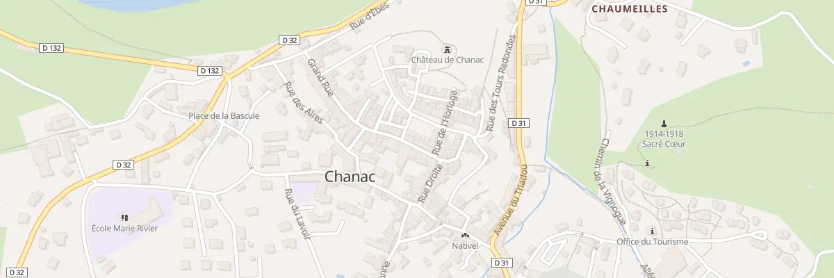 Plan du 8 Pl du Plô à Chanac