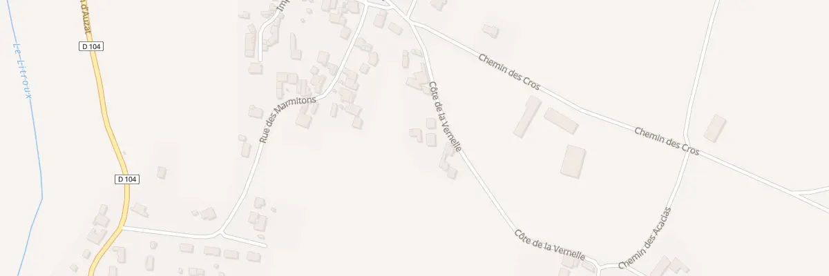 Plan du 30B Côte de la Vernelle à Culhat