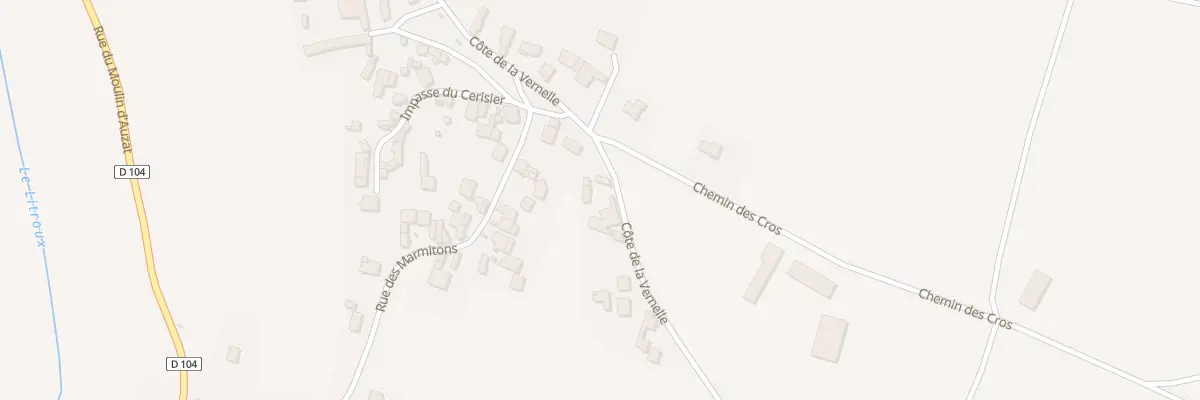 Plan du 26 Côte de la Vernelle à Culhat