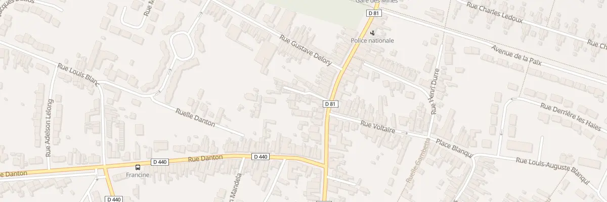 Plan du 33A Rue Jean Jaurès à Escaudain