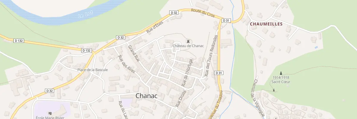 Plan du 8 Rue de la Ville à Chanac