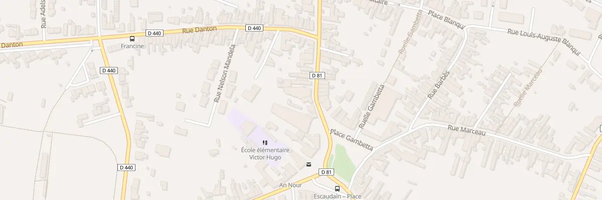 Plan du 1 Rue Jean Jaurès à Escaudain