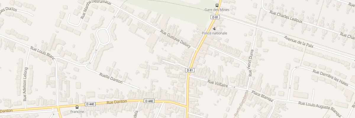 Plan du 35C Rue Jean Jaurès à Escaudain