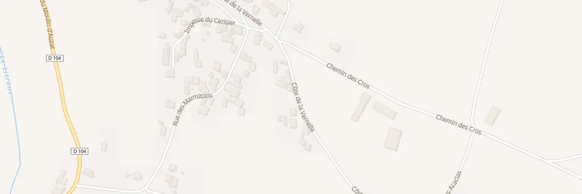 Plan du 28 Côte de la Vernelle à Culhat