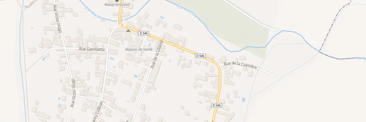Plan du 20 Rue Pasteur à Malay-le-Grand