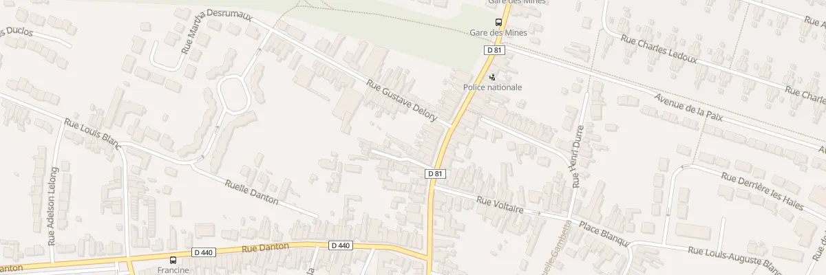 Plan du 39 Rue Jean Jaurès à Escaudain