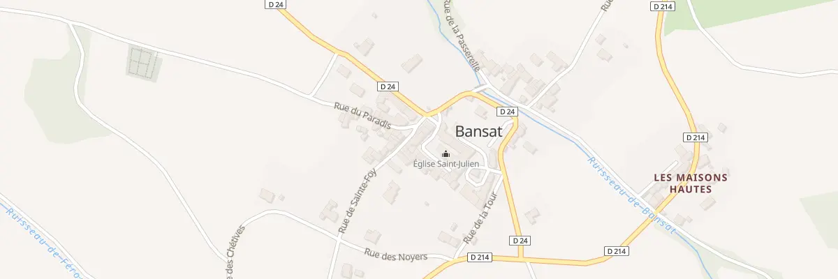 Plan du 3 Rue de Saint Foy à Bansat