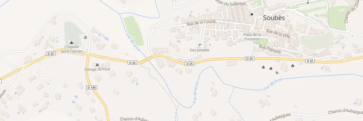 Plan du 31 Rte de Saint-etienne à Soubès