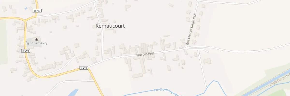 Plan du 15 Rue des Prés à Remaucourt