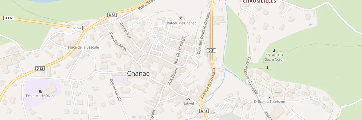 Plan du 20 Pl du Plô à Chanac