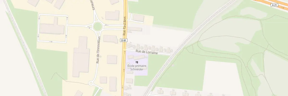Plan du 5 Rue de Lorraine à Escaudain
