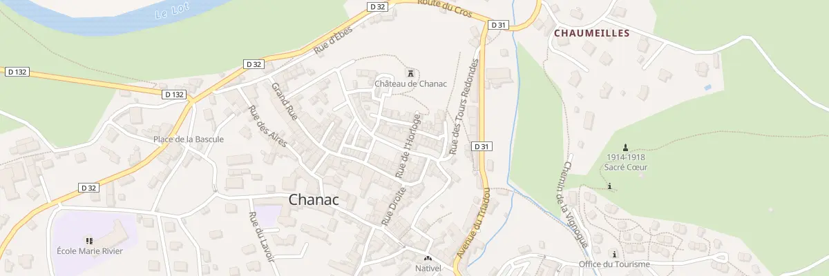 Plan du 2 Rue des Remparts à Chanac