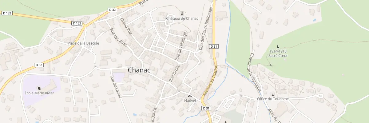 Plan du 7 Rue de l’Est à Chanac