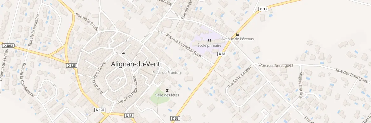 Plan du 10B Av Maréchal Foch à Alignan-du-Vent