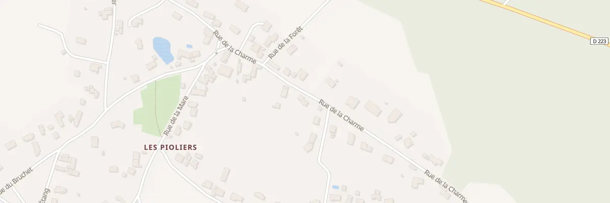 Plan du 10 Rue de la Charme les Pioliers à Villeneuve-les-Cerfs