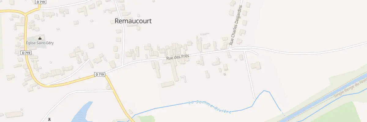 Plan du 8 Rue des Prés à Remaucourt