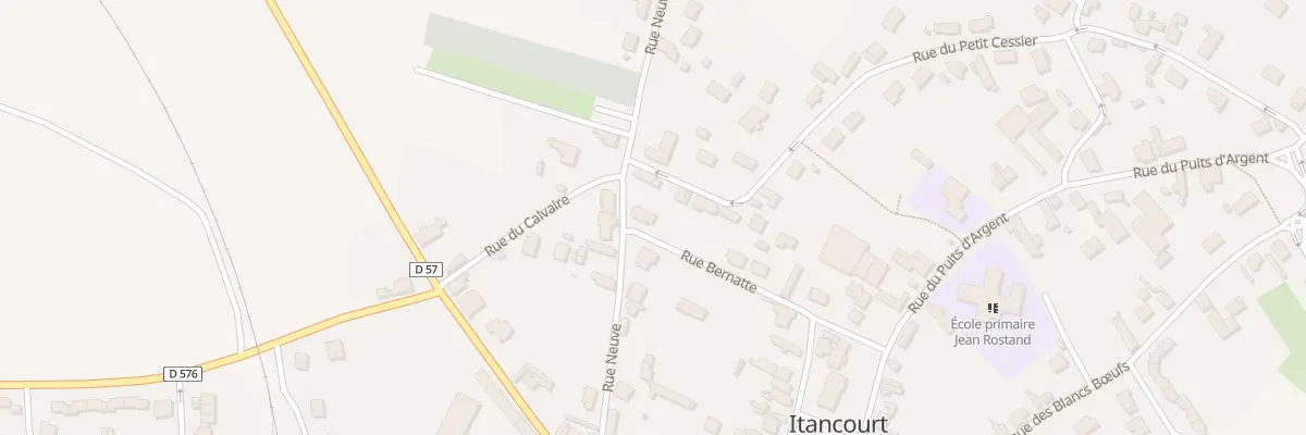Plan du 12 Rue Bernatte à Itancourt