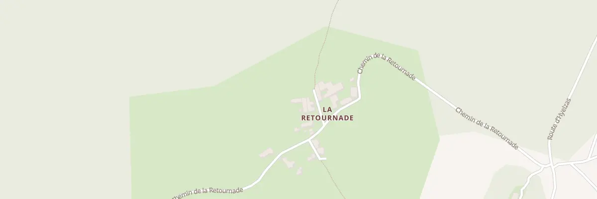 Plan du 5282 La Retournade à Hures-la-Parade