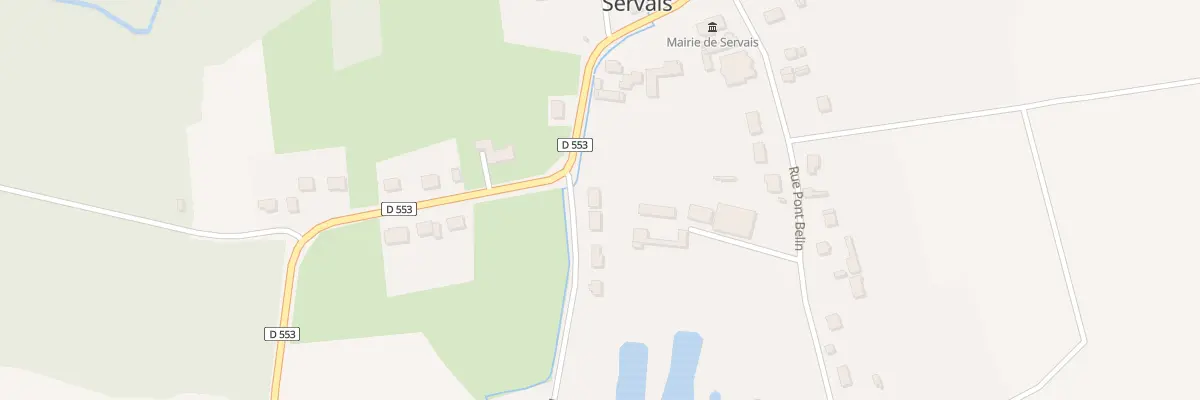 Plan du 1 Rue de Lercilly à Servais